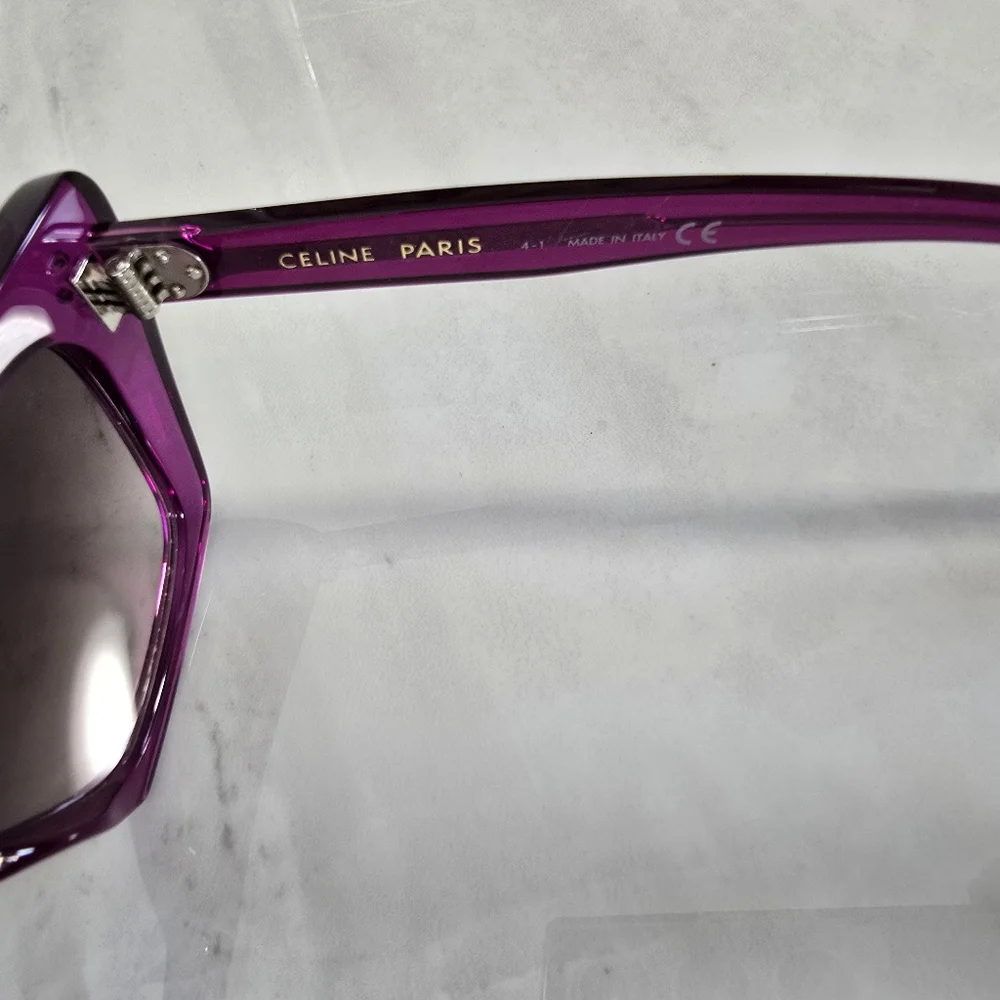 Celine Purple Cat-Eye Sunglasses - Picture 6 of 11